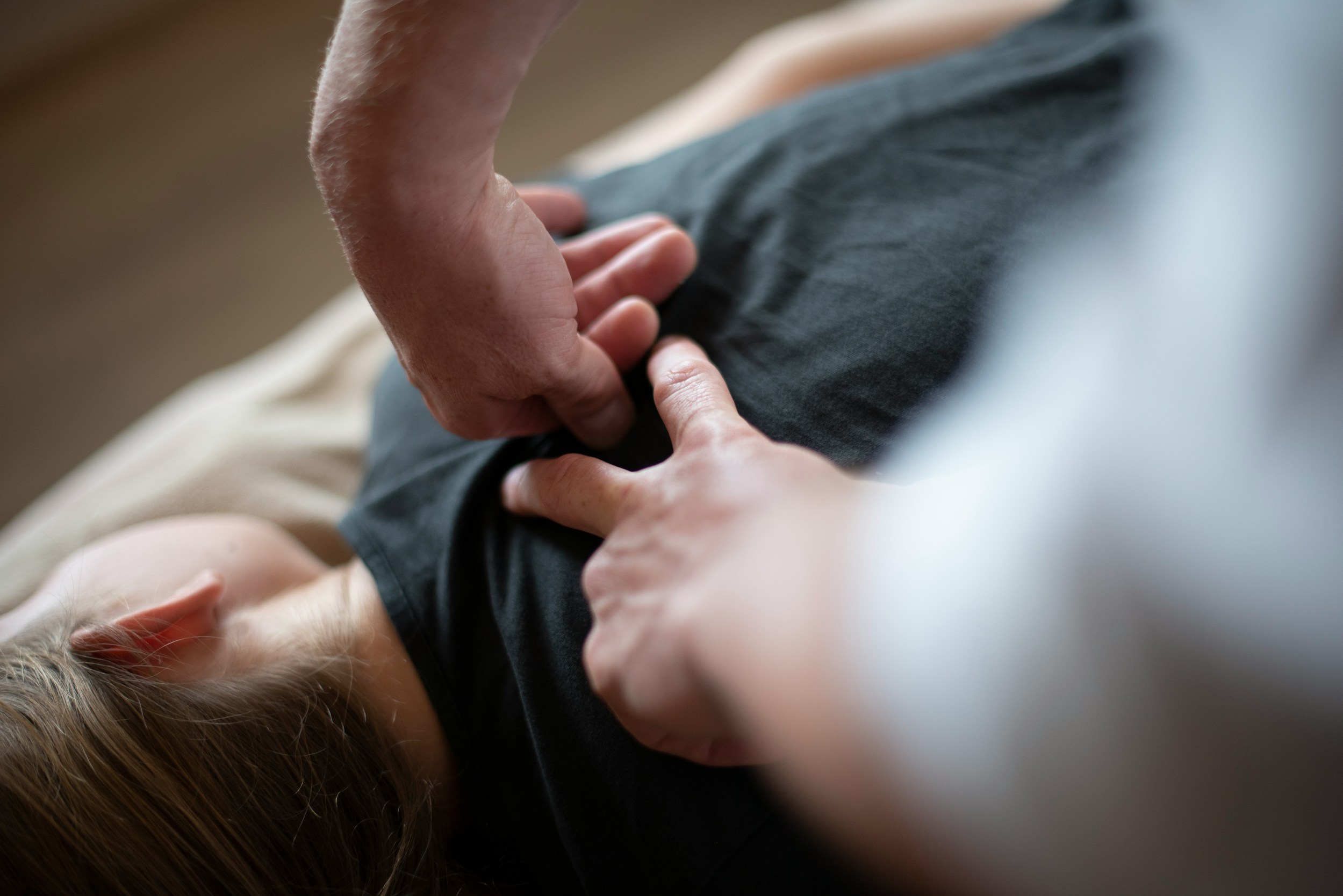 Chiropractic treatment session